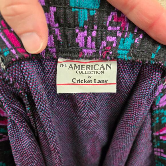 Vintage 80's The American Collection by Cricket Lane knit skirt set M/S - Picture 9 of 10